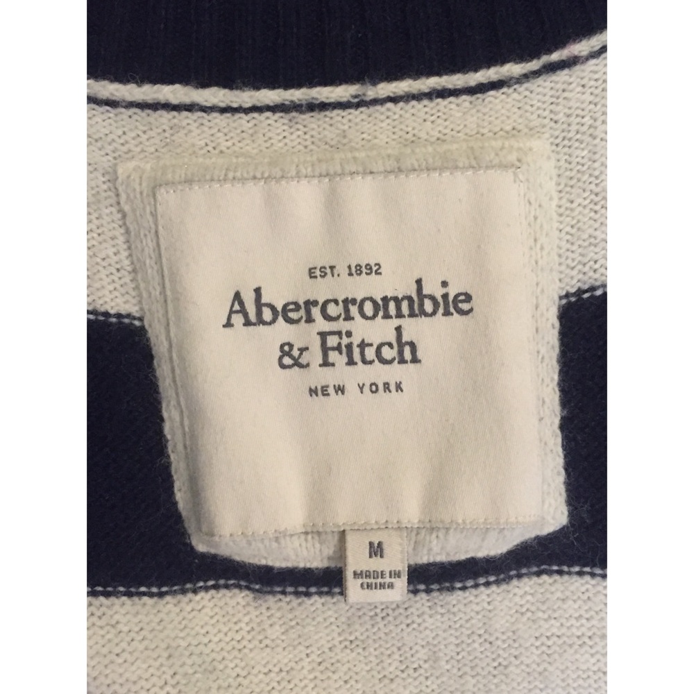 A&F striped sweater vest